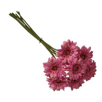 47cm Mini Gerbera Bundle - 7 Stems - Mauve