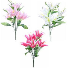 Load image into Gallery viewer, 36 X Lily Bush (6 Heads) - Assorted Colours - Full Box