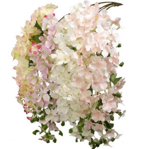 108cm Large Trailing Hydrangea Pink - Artificial