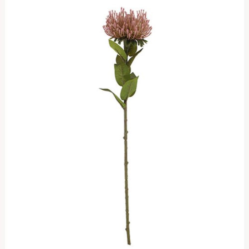 73cm Pink Protea Artificial Single Stem