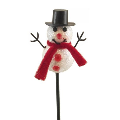 10pcs x 50cm Snowman Pick - Christmas