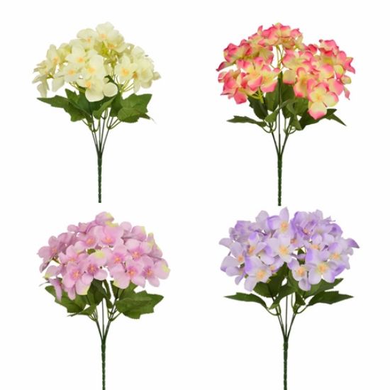 36 X 30cm Hydrangea Bush - Assorted Colours - Full Box