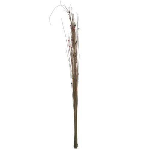 105cm Natural Ting Ting with Burgundy Bead