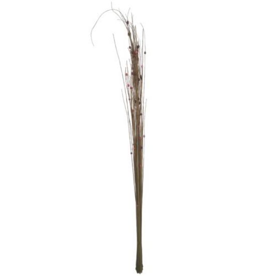 105cm Natural Ting Ting with Burgundy Bead