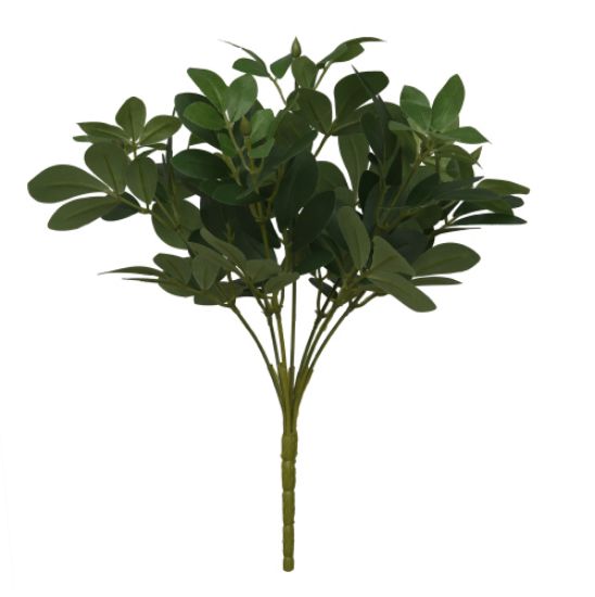 31cm Green Foliage Bush Bunch - Greenery