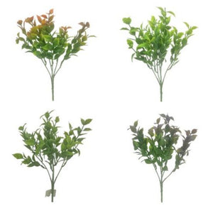 48 x 32cm Plastic Ruscus Bush- Assorted - FULL BOX