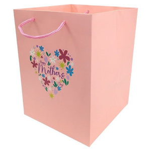 Pack of 10 - Mothers Day Pink Hand Tie Bags