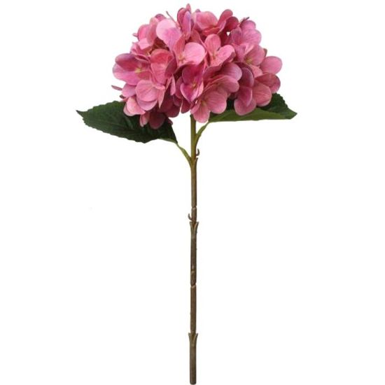 45cm Dark Pink Real Touch Hydrangea