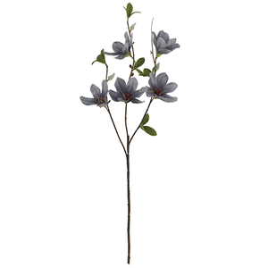 64cm Grey Magnolia Spray Artificial Stem