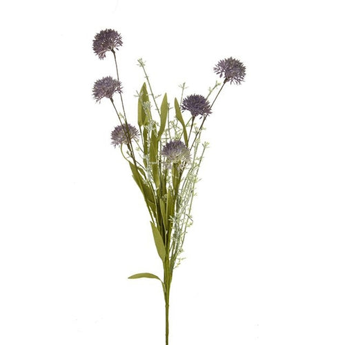 Artificial English Heath Cornflower Spray Purple 53cm