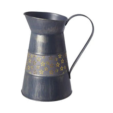 Load image into Gallery viewer, 25cm Oasis Christmas Rustic Twinkle Jug - Navy Blue