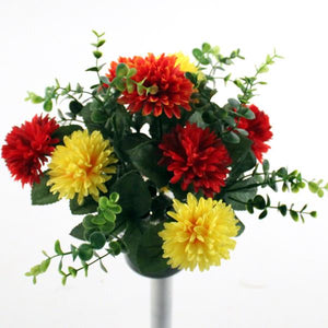 Chrysanthemum Cemetery Pot - Memorial Grave Pot