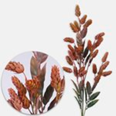 100cm Artificial Large Green Red Autumnal Hops Spray