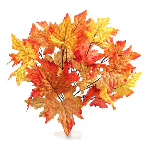 Large Autumn Maple Leaf Bush - Orange Red Foliage Fall