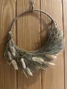 FLASH SALE PRODUCT - 25cm Dried Natural Pampas Wreath