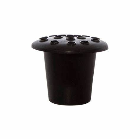 Pack of 10 Black Inserts - Memorial Grave Vase Pot Insert Artificial or Fresh Flowers