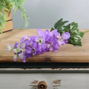 77cm Garden Delphinium Spray Lavender - Artificial Flower Single Stem