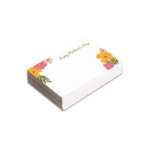 25 x Happy Mothers Day Small Greeting Card - Floral Design