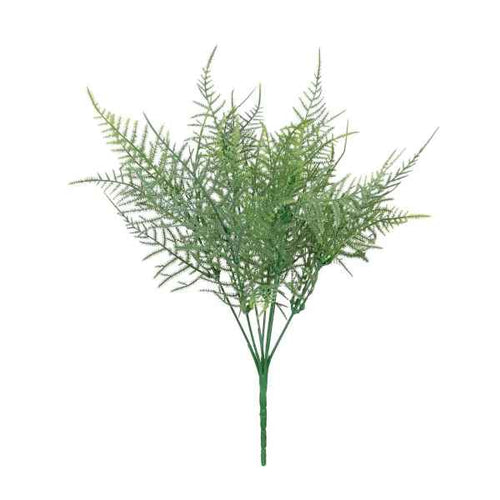 37cm Green Asparagus Fern Bush - Artificial Greenery