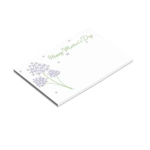 6 x Happy Mothers Day Large Greeting Card - Lilac Stems