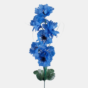 40cm Artificial Blue Cornflower - Single Stem