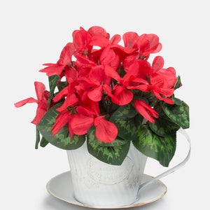 30cm Artificial Cyclamen Plant - Mixed Colours