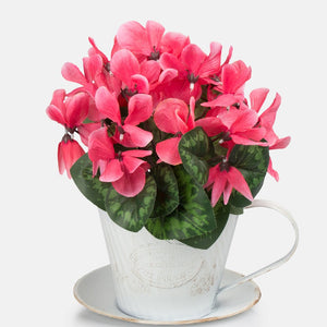 30cm Artificial Cyclamen Plant - Mixed Colours