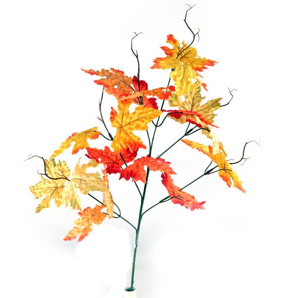 70cm Autumn Maple Leaf Single Stem