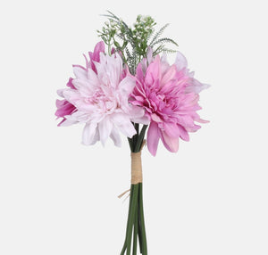 27cm Pink Dahlia Bunch - Artificial Flower