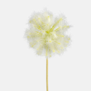 50cm Artificial Cream Dandelion Single Stem - Autumn