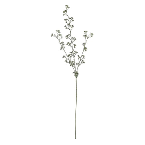 cm Green Mini Glitter Flower Spray - Christmas Xmas Artificial