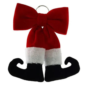 30cm Hanging Santa Legs - Christmas Wreath Attachment Decoration