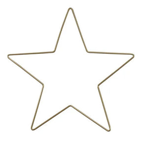 1 X 12" Gold Metal Star - Craft Wire Frame