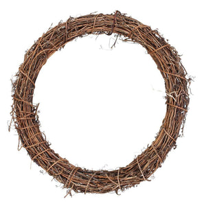 Full Box of 20 x 35cm (14") Natural Rattan Grape Vine Wicker Wreath Ring