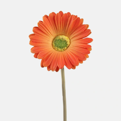 37cm Gerbera Orange - Single Stem Artificial Flower