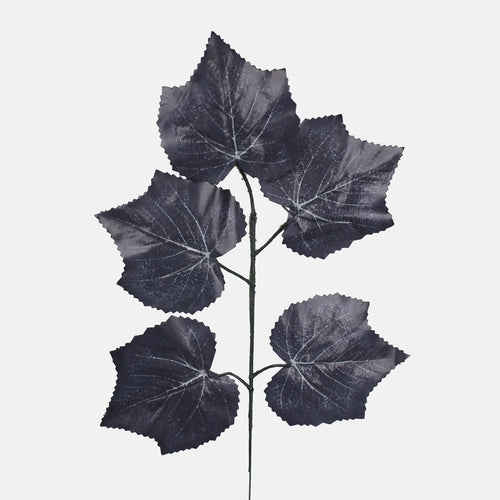 Pack of 12 Stems x 50cm Black Autumn Maple Leaf