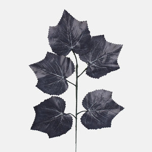 Pack of 12 Stems x 50cm Black Autumn Maple Leaf