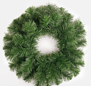 Box of 20 - 46cm (18") Double Ring Green Pine Wreath - Artificial Christmas Xmas