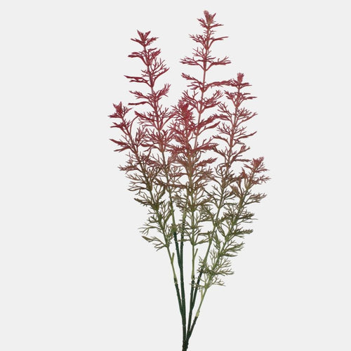 65cm Artificial Green / Pink Dill Stem - Greenery