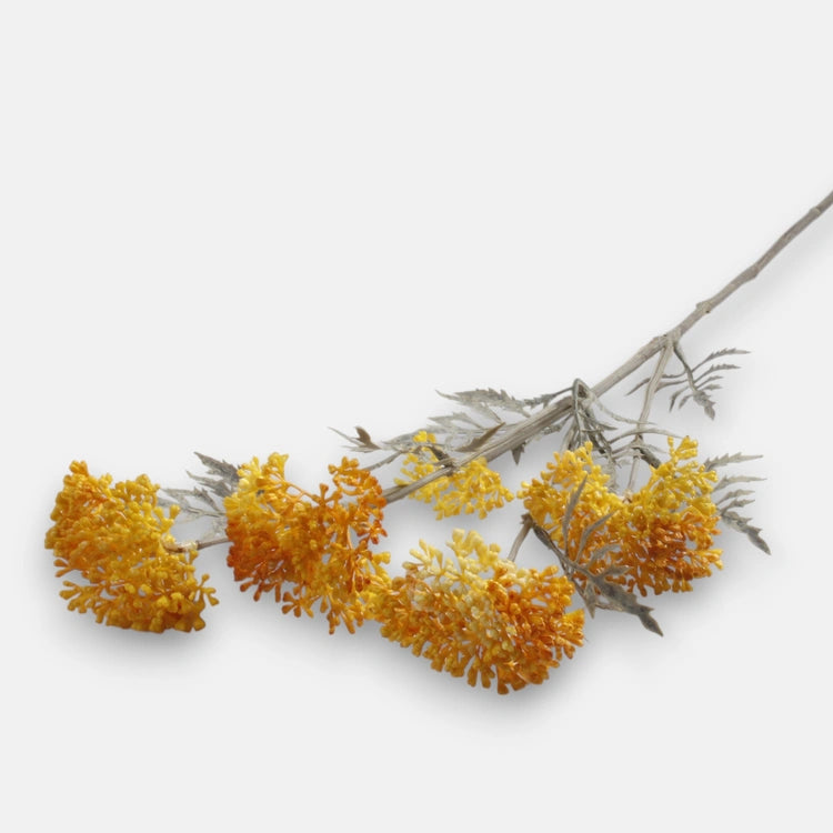 72cm Yellow Yarrow Single Stem - Autumnal
