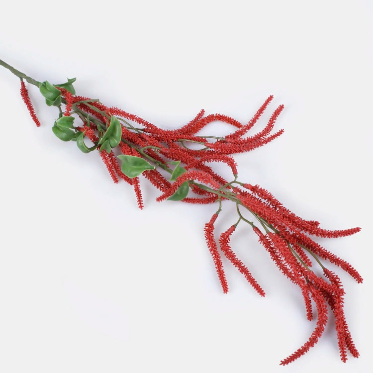 77cm Artificial Red Coral Hanging Hazel - Greenery