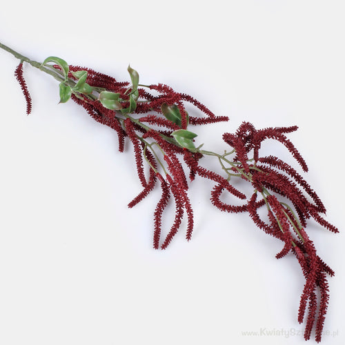 77cm Artificial  Burgundy Hanging Hazel - Greenery