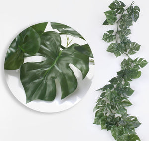 1.6M Monstera Garland Green - Greenery Display Decoration