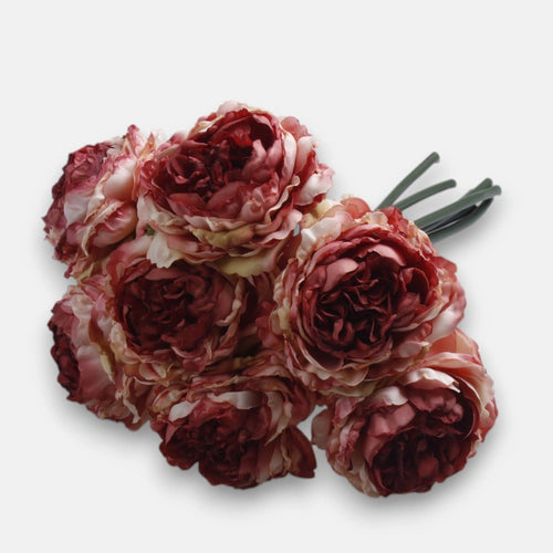 27cm Large Deluxe Peony Bouquet - Pink