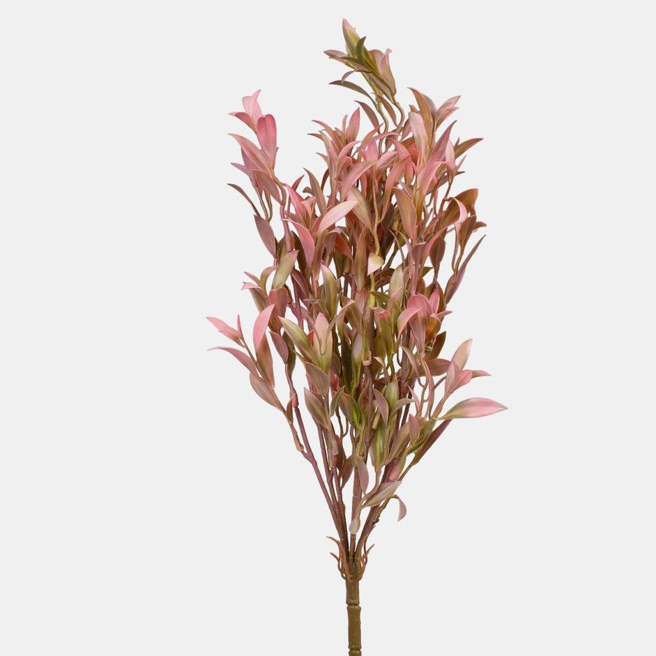 49cm Artificial Pink Sage Bouquet - Greenery