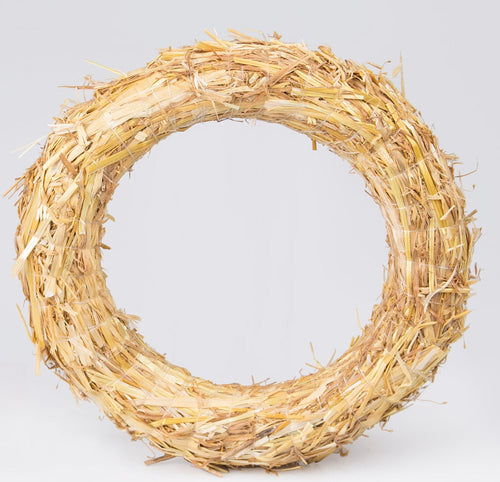25cm Straw Wreath Ring - Easter Christmas Autumn