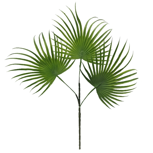 60cm Palm Leaf Spray Dark Green