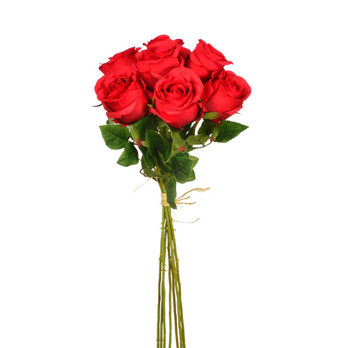 54cm Red Rosebud Bundle - Artificial Flower
