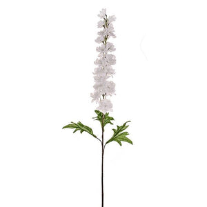 89cm Delphinium Spray Pure White - Artificial Flower Single Stem