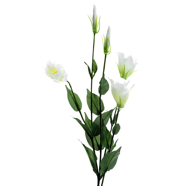 80cm Lisianthus Spray X 5 Heads Ivory - Wedding Artificial Flower